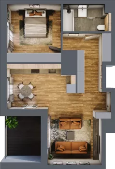 2 pokoje, mieszkanie 57,56 m², piętro 5, oferta nr BC0501, Niedziałkowskiego Park, Poznań, Wilda, ul. Niedziałkowskiego Park