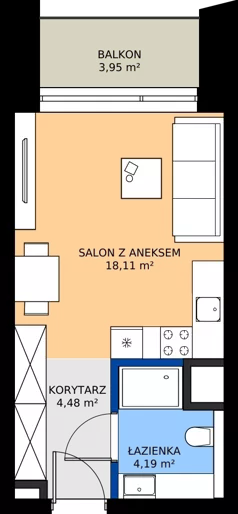 1 pokój, mieszkanie 26,78 m², piętro 4, oferta nr BB0415, Niedziałkowskiego Park, Poznań, Wilda, ul. Niedziałkowskiego Park