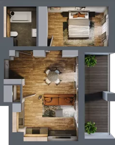 2 pokoje, mieszkanie 48,47 m², piętro 5, oferta nr BB0501, Niedziałkowskiego Park, Poznań, Wilda, ul. Niedziałkowskiego Park