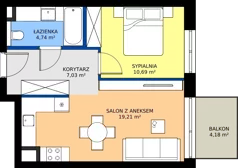 2 pokoje, mieszkanie 41,67 m², parter, oferta nr BB0002, Niedziałkowskiego Park, Poznań, Wilda, ul. Niedziałkowskiego Park