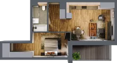 2 pokoje, mieszkanie 48,21 m², piętro 2, oferta nr BB0218, Niedziałkowskiego Park, Poznań, Wilda, ul. Niedziałkowskiego Park