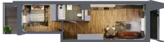 2 pokoje, mieszkanie 47,22 m², piętro 2, oferta nr BC0211, Niedziałkowskiego Park, Poznań, Wilda, ul. Niedziałkowskiego Park