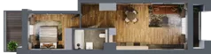 2 pokoje, mieszkanie 47,22 m², piętro 1, oferta nr BA0112, Niedziałkowskiego Park, Poznań, Wilda, ul. Niedziałkowskiego Park