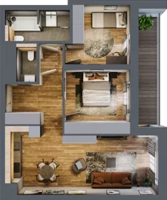 3 pokoje, mieszkanie 64,85 m², piętro 5, oferta nr BC0503, Niedziałkowskiego Park, Poznań, Wilda, ul. Niedziałkowskiego Park