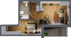 2 pokoje, mieszkanie 48,21 m², piętro 1, oferta nr BB0117, Niedziałkowskiego Park, Poznań, Wilda, ul. Niedziałkowskiego Park