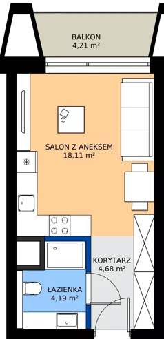 1 pokój, mieszkanie 26,98 m², piętro 3, oferta nr BC0309, Niedziałkowskiego Park, Poznań, Wilda, ul. Niedziałkowskiego Park