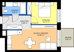 2 pokoje, mieszkanie 42,08 m², parter, oferta nr BA0001, Niedziałkowskiego Park, Poznań, Wilda, ul. Niedziałkowskiego Park