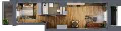 2 pokoje, mieszkanie 47,22 m², piętro 1, oferta nr BB0110, Niedziałkowskiego Park, Poznań, Wilda, ul. Niedziałkowskiego Park