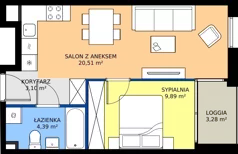 2 pokoje, mieszkanie 37,89 m², parter, oferta nr 2.0.2, Atria Nowe Żerniki, Wrocław, Żerniki, Fabryczna, ul. Ernesta Maya