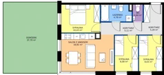 4 pokoje, mieszkanie 62,18 m², parter, oferta nr 4.0.5, Atria Nowe Żerniki, Wrocław, Żerniki, Fabryczna, ul. Ernesta Maya