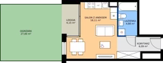 1 pokój, mieszkanie 29,08 m², parter, oferta nr 5.0.1, Atria Nowe Żerniki, Wrocław, Żerniki, Fabryczna, ul. Ernesta Maya