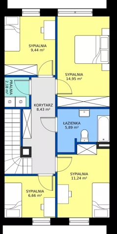 Dom 123,49 m², oferta nr 19_1, Osada Nadolicka 3, Nadolice Małe, ul. Wrocławska