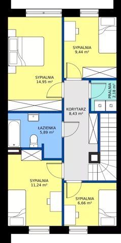 Dom 123,49 m², oferta nr 3_2, Osada Nadolicka 3, Nadolice Małe, ul. Wrocławska