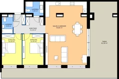 3 pokoje, apartament 101,80 m², piętro 4, oferta nr B1.A.04.53M, ESSENSE Baltic Resort II, Dziwnów, ul. Kaprala Koniecznego 14
