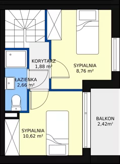5 pokoi, mieszkanie 80,28 m², piętro 1, oferta nr 9, Apartamenty Gałczyńskiego, Kraków, Czyżyny, ul. Konstantego Ildefonsa Gałczyńskiego 35