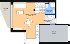 5 pokoi, mieszkanie 94,43 m², piętro 1, oferta nr 13, Apartamenty Gałczyńskiego, Kraków, Czyżyny, ul. Konstantego Ildefonsa Gałczyńskiego 35