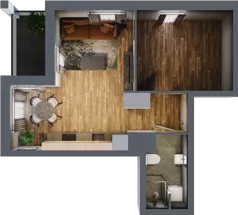 1 pokój, mieszkanie 38,41 m², piętro 5, oferta nr 41, Osiedle na Górnej etap V, Kielce, Nowy Folwark, ul. Zbożowa