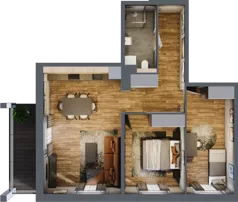 3 pokoje, mieszkanie 59,26 m², piętro 5, oferta nr 110, Osiedle na Górnej etap V, Kielce, Nowy Folwark, ul. Zbożowa