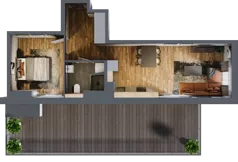 2 pokoje, mieszkanie 40,62 m², piętro 7, oferta nr 120, Osiedle na Górnej etap V, Kielce, Nowy Folwark, ul. Zbożowa
