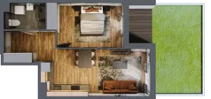 2 pokoje, mieszkanie 43,28 m², piętro 1, oferta nr 88, Osiedle na Górnej etap V, Kielce, Nowy Folwark, ul. Zbożowa