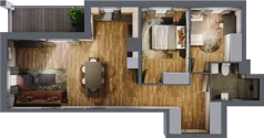 3 pokoje, mieszkanie 61,81 m², piętro 2, oferta nr 95, Osiedle na Górnej etap V, Kielce, Nowy Folwark, ul. Zbożowa