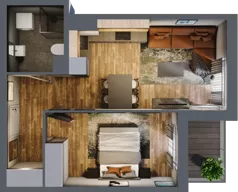 2 pokoje, mieszkanie 38,09 m², piętro 5, oferta nr 46, Osiedle na Górnej etap V, Kielce, Nowy Folwark, ul. Zbożowa