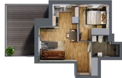 2 pokoje, mieszkanie 35,46 m², piętro 7, oferta nr 121, Osiedle na Górnej etap V, Kielce, Nowy Folwark, ul. Zbożowa