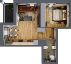 2 pokoje, mieszkanie 38,41 m², piętro 7, oferta nr 61, Osiedle na Górnej etap V, Kielce, Nowy Folwark, ul. Zbożowa