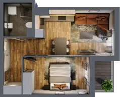 2 pokoje, mieszkanie 38,09 m², piętro 7, oferta nr 66, Osiedle na Górnej etap V, Kielce, Nowy Folwark, ul. Zbożowa