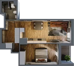 2 pokoje, mieszkanie 47,26 m², piętro 7, oferta nr 119, Osiedle na Górnej etap V, Kielce, Nowy Folwark, ul. Zbożowa