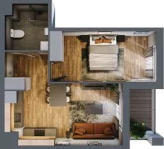 2 pokoje, mieszkanie 39,31 m², piętro 2, oferta nr 19, Osiedle na Górnej etap V, Kielce, Nowy Folwark, ul. Zbożowa