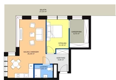 2 pokoje, apartament inwestycyjny 56,23 m², piętro 3, oferta nr B1/2/9, Infinity Mountain Resort, Świeradów-Zdrój, ul. Leśna