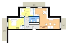 2 pokoje, apartament inwestycyjny 58,48 m², piętro 5, oferta nr B1/4/1, Infinity Mountain Resort, Świeradów-Zdrój, ul. Leśna