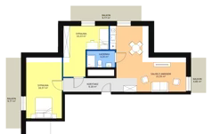 3 pokoje, apartament inwestycyjny 61,73 m², piętro 4, oferta nr B2/4/1, Infinity Mountain Resort, Świeradów-Zdrój, ul. Leśna