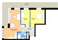 3 pokoje, apartament inwestycyjny 56,23 m², piętro 1, oferta nr B3/1/8, Infinity Mountain Resort, Świeradów-Zdrój, ul. Leśna