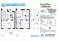 Dom i rezydencja 113,00 m², oferta nr 22B, Osiedle Republika Matarnia etap II, Gdańsk, Matarnia, ul. Ikara