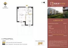 2 pokoje, mieszkanie 42,07 m², piętro 3, oferta nr 42, Stacja Błonie Etap II, Błonie, ul. Nowakowskiego