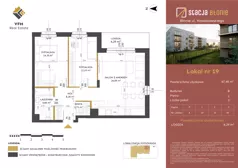 3 pokoje, mieszkanie 67,48 m², piętro 1, oferta nr 19, Stacja Błonie Etap II, Błonie, ul. Nowakowskiego