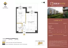 2 pokoje, mieszkanie 42,07 m², piętro 3, oferta nr 42, Stacja Błonie Etap II, Błonie, ul. Nowakowskiego