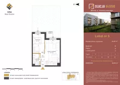 2 pokoje, mieszkanie 42,07 m², piętro 3, oferta nr 42, Stacja Błonie Etap II, Błonie, ul. Nowakowskiego