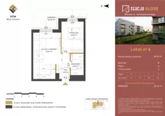 2 pokoje, mieszkanie 42,07 m², piętro 3, oferta nr 42, Stacja Błonie Etap II, Błonie, ul. Nowakowskiego