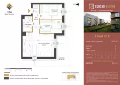 3 pokoje, mieszkanie 55,39 m², piętro 1, oferta nr 12, Stacja Błonie Etap II, Błonie, ul. Nowakowskiego