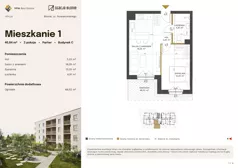 2 pokoje, mieszkanie 40,06 m², piętro 2, oferta nr 38, Stacja Błonie Etap III, Błonie, ul. Nowakowskiego