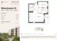 3 pokoje, mieszkanie 57,59 m², parter, oferta nr 10, Stacja Błonie Etap III, Błonie, ul. Nowakowskiego