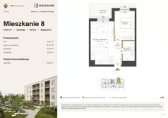 2 pokoje, mieszkanie 40,06 m², piętro 2, oferta nr 38, Stacja Błonie Etap III, Błonie, ul. Nowakowskiego
