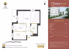 3 pokoje, mieszkanie 59,78 m², piętro 1, oferta nr 16, Stacja Błonie, Błonie, ul. Nowakowskiego