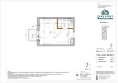 1 pokój, mieszkanie 26,69 m², piętro 2, oferta nr L1-34, Park Leśny Rembertów - L1 L2, Warszawa, Rembertów, ul. Chełmżyńska