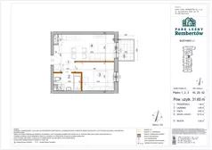 2 pokoje, mieszkanie 31,65 m², piętro 1, oferta nr L1-16, Park Leśny Rembertów - L1 L2, Warszawa, Rembertów, ul. Chełmżyńska 198