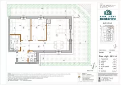 3 pokoje, mieszkanie 59,91 m², piętro 2, oferta nr L1-38, Park Leśny Rembertów - L1 L2, Warszawa, Rembertów, ul. Chełmżyńska