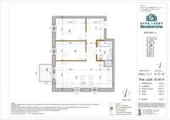 3 pokoje, mieszkanie 55,40 m², piętro 1, oferta nr L2-15, Park Leśny Rembertów - L1 L2, Warszawa, Rembertów, ul. Chełmżyńska